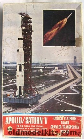 Count Down 1/290 Apollo / Saturn V with Launch Platform Tower and Transporter plastic model kit